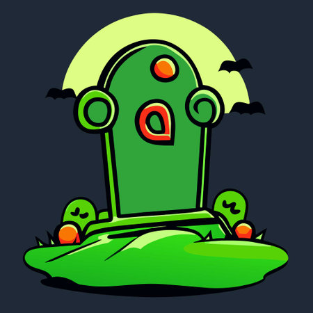 halloween graveのイラスト素材