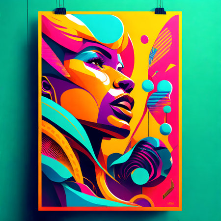 Memphis Style Pop Art Posterの素材