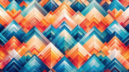 A digital artwork featuring a far-away, abstract pattern with gently fading edges. The composition...