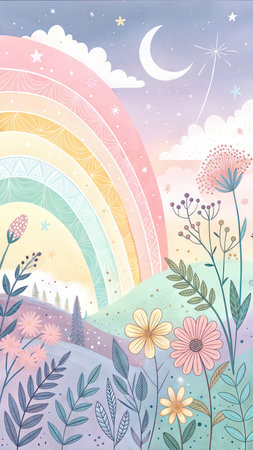 Soft and ethereal abstract background in pastel colors. Perfect for websites, social media, and branding.の写真素材