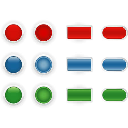 Buttons  for the Internet, on-lineのイラスト素材