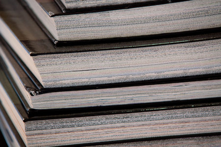 book stacks close upの写真素材