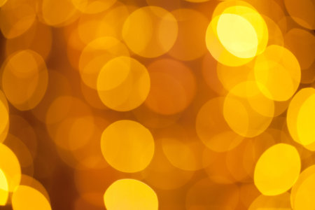 Golden festive bokeh