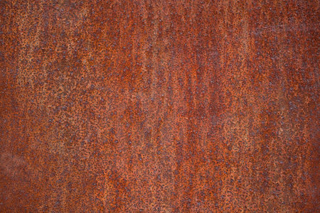 metal rusty surface with impregnations and stains creating an unusual texture