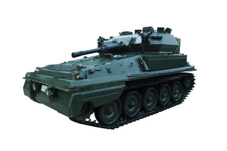 Military Tank Isolated On White Background, scorpion tankの写真素材