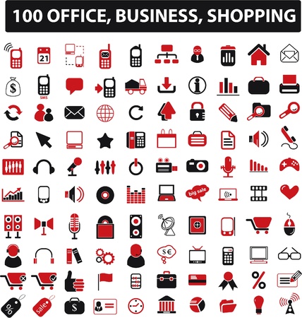 100 office, business のイラスト素材