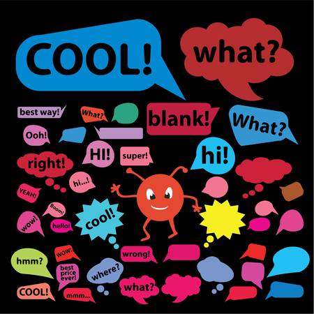 colorful speech signs - mega packのイラスト素材