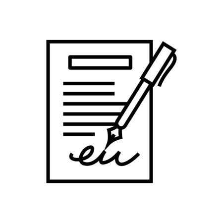 Bossature line icon, concept sign, outline vector illustration, linear symbol.のイラスト素材