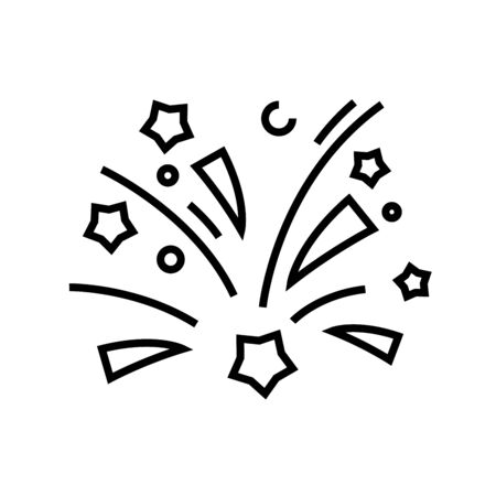 Holiday attractions line icon, concept sign, outline vector illustration, linear symbol.のイラスト素材