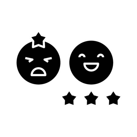 Checking answers black icon, concept illustration, glyph symbol, vector flat sign.のイラスト素材