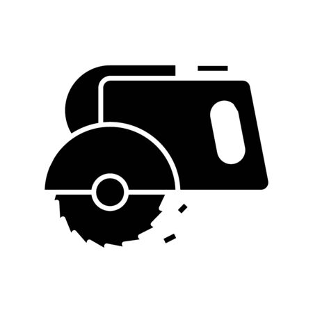 Building instruments black icon, concept illustration, glyph symbol, vector flat sign.のイラスト素材