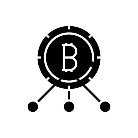 Business communications black icon, concept illustration, vector flat symbol, glyph sign.のイラスト素材