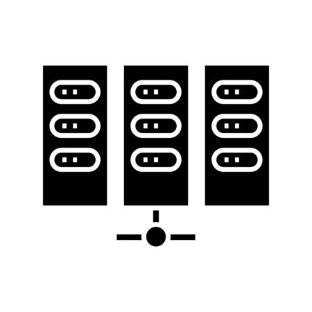 Devices black icon, concept illustration, glyph symbol, vector flat sign.のイラスト素材