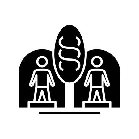 Communication black icon, concept illustration, glyph symbol, vector flat sign.のイラスト素材