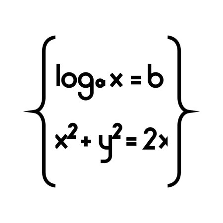 Math functions line icon, concept sign, outline vector illustration, linear symbol.