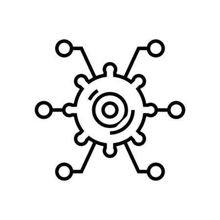 Product settings line icon, concept illustration, outline symbol, vector sign, linear symbol.のイラスト素材