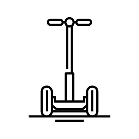 Scooter line icon, concept sign, outline vector illustration, linear symbol.のイラスト素材