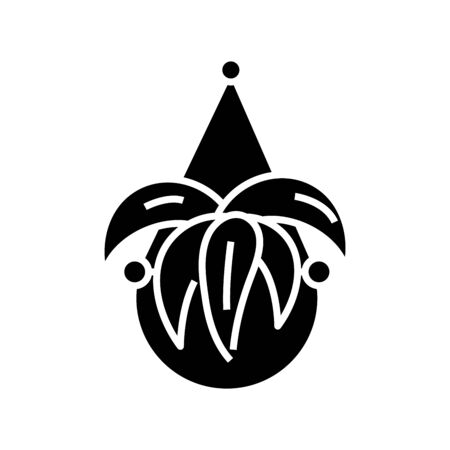 Vegetable type black icon, concept illustration, vector flat symbol, glyph sign.のイラスト素材