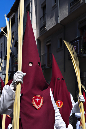 Processions of Nazarenos in Easter Holy Week, Spainのeditorial素材
