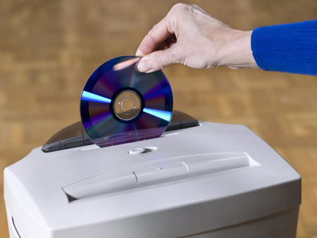 Paper and CD shredderの写真素材