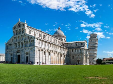 Pisa Cathedral and Leaning Tower of Pisaの写真素材