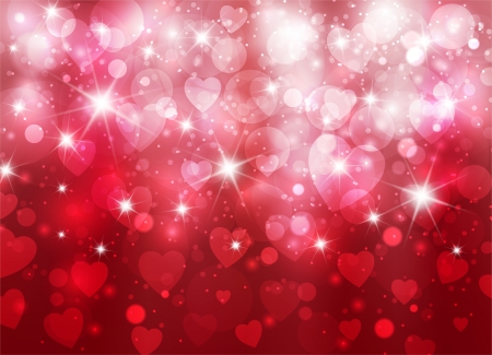 Amazing valentine background with heartsの写真素材