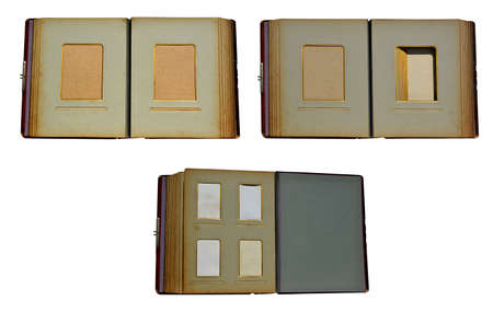 harvesting of old, retro albums to insert photosの写真素材