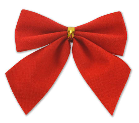 festive bow of red clothの写真素材