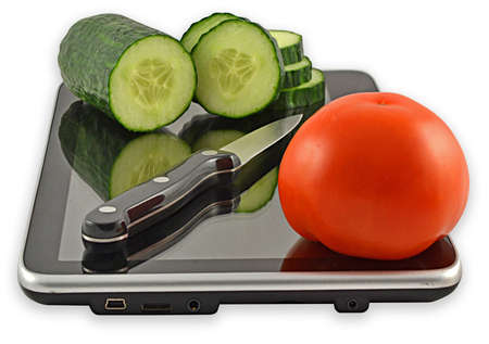 image symbolizes the cutting board for cutting vegetablesの写真素材
