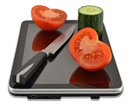 image symbolizes the cutting board for cutting vegetablesの写真素材