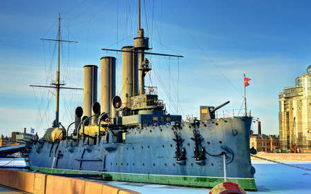armored warship in retro styleのeditorial素材