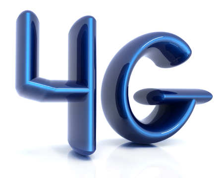 4g internet network. 3d textの写真素材