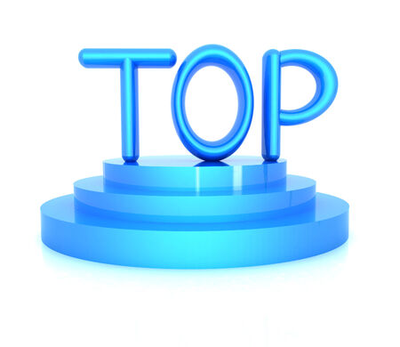 Top icon on a white backgroundの写真素材