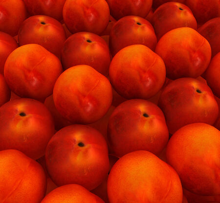 lots of fresh peaches are beautiful peach backgroundの写真素材