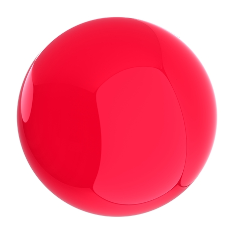 Glossy red sphereの写真素材