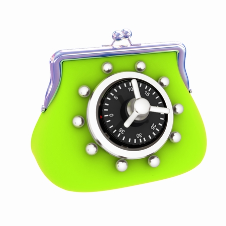purse safe conceptの写真素材