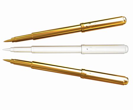 Metall corporate pen design の写真素材
