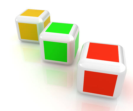Abstract colorfull blocks 3dの写真素材
