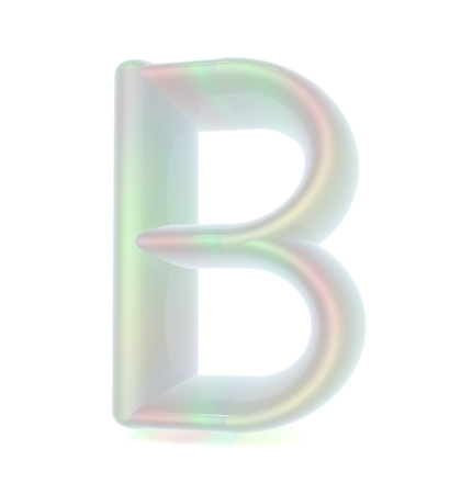 Glossy alphabet. The letter "B"の写真素材