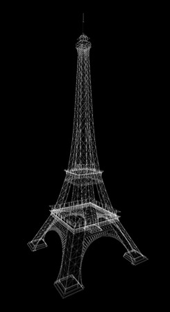 3d Eiffel Tower renderの写真素材