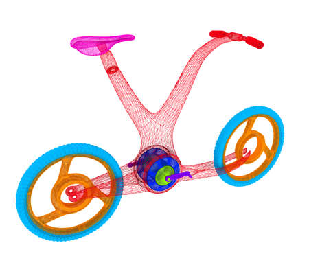 3d modern bike conceptの写真素材