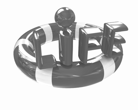 Concept of life-saving.3d illustration の写真素材