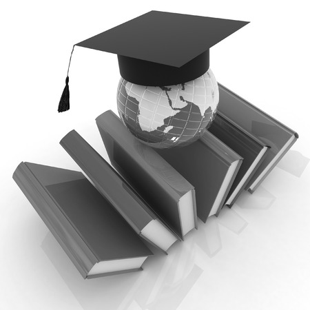 Global Education on a white backgroundの写真素材