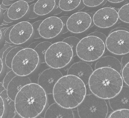 many oranges are beautiful orange backgroundの写真素材