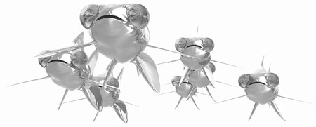 Gold fishes. Isolation on a white background の写真素材