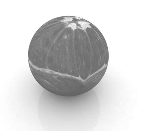 orange fruit on white backgroundの写真素材