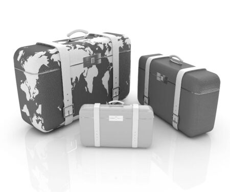 suitcases for travel の写真素材