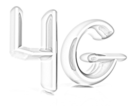 4g internet network. 3d textの写真素材