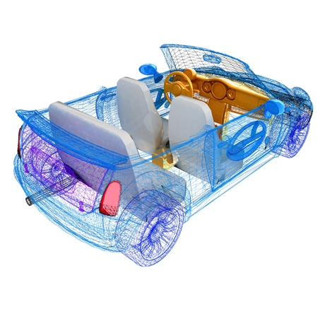 3d model carsの写真素材