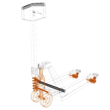 3d model pallet jackの写真素材